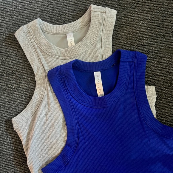 Fabletics Ribbed Racerback Tanks (set of 2) - Picture 1 of 5